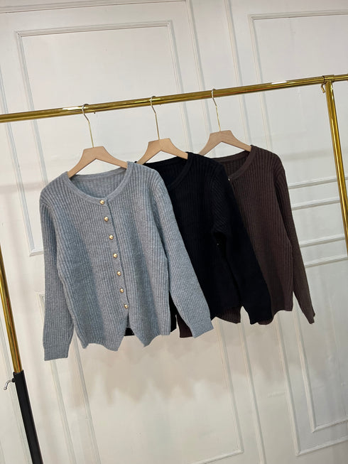 Women Warm Heavy Knitted Cardigan